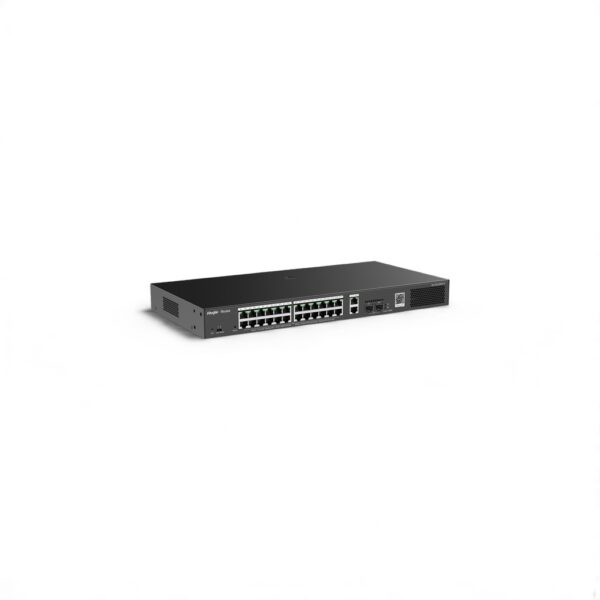מתג PoE חכם ומנוהל מרחוק RG-ES228GS-P ג'יגה-ביט מבית Ruijie – 28 יציאותמתגים וסוויצי'יםנינגה תקשורת והנדסה בע"מ
