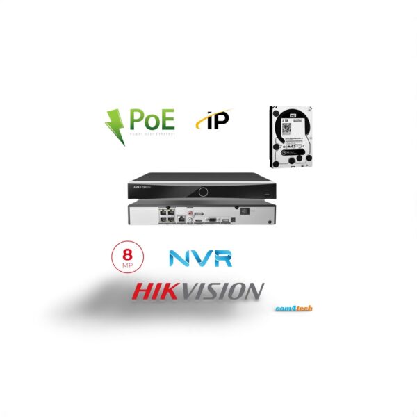 מערכת הקלטה היקוויז`ן NVR 4CH Hikvision DS-7604NXI-K1/4P-2T POEמערכת הקלטה NVRנינגה תקשורת והנדסה בע"מ