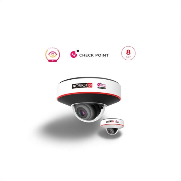 מצלמה כיפה 8Mp Provision DMA-380IPEN-28-V3 WDR עדשה 2.8mm Aiמצלמות אבטחהנינגה תקשורת והנדסה בע"מ