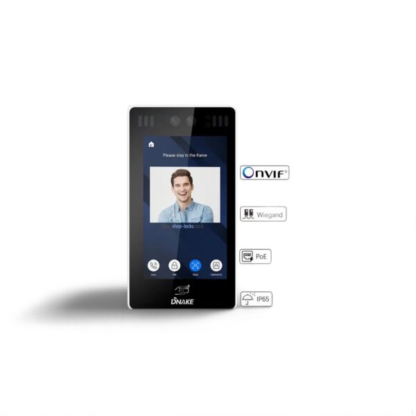 אינטרקום זיהוי פנים עם אפליקציה  905D-Y4 Pro  Dnake-אינטרקום-נינגה תקשורת והנדסה בע"מ