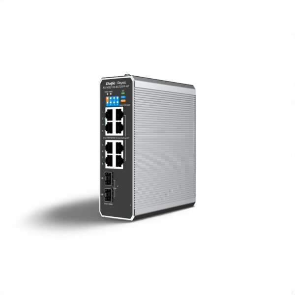 מתג PoE תעשייתי מנוהל 8 פורטים + 2 SFP מבית Ruijie, דגם RG-NIS2100-8GT2SFP-HPמתגים וסוויצי'יםנינגה תקשורת והנדסה בע"מ