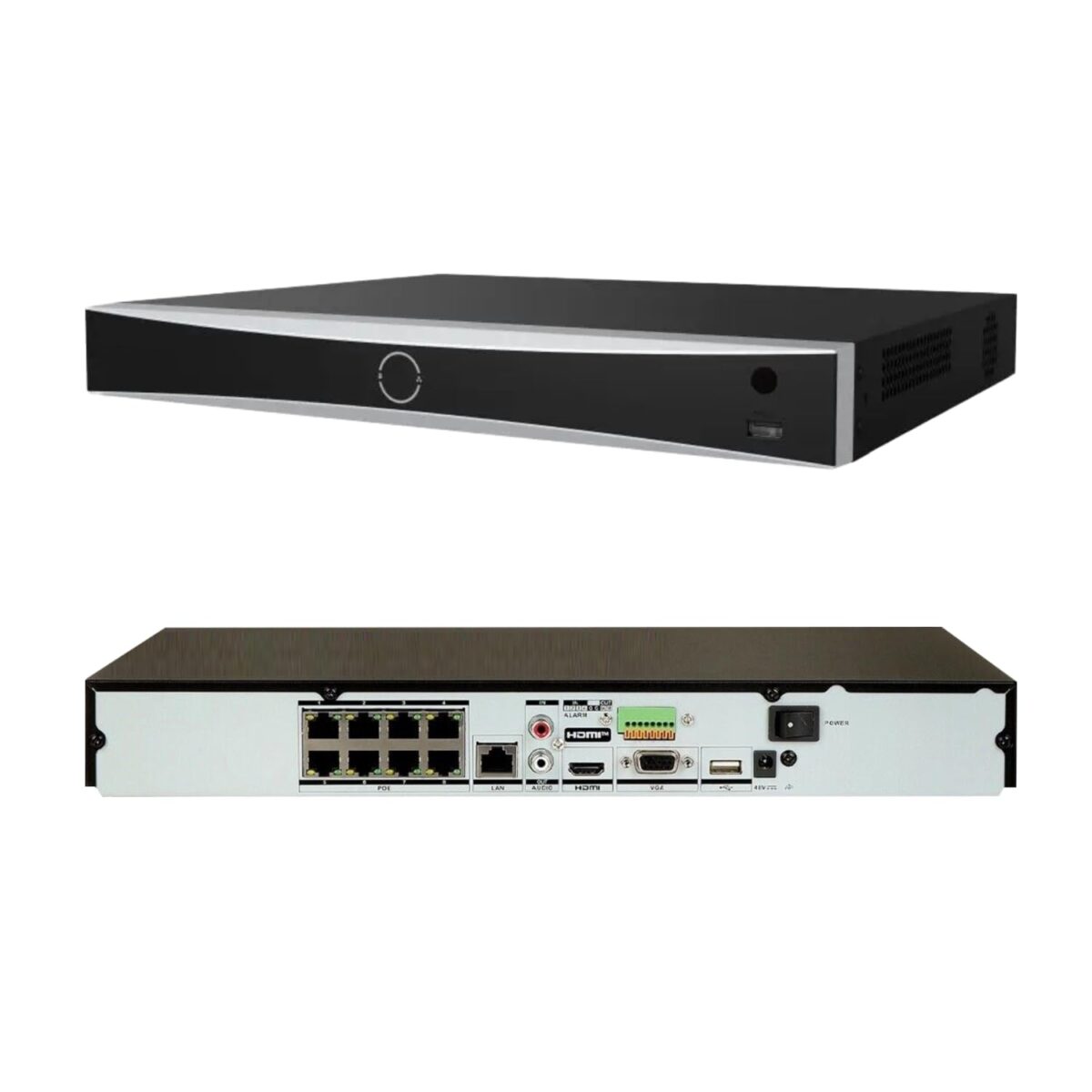 מערכת הקלטה NVR Hikvision 8CH Poe DS7608NXIK28P PoE X 8 דיסק 1 טרה  נינגה פתרונות תקשורת  נינגה פתרונות תקשורת
