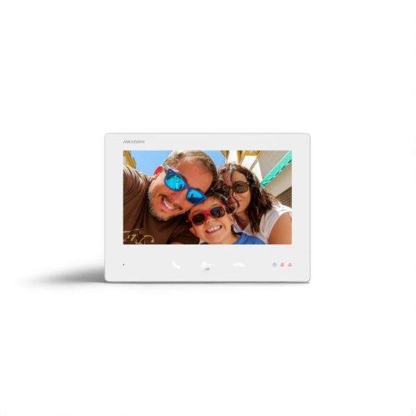מסך 7" דו גידי ביתי ללא 2Wire HD  Hikvision  DS-KH7300EY-TE2/White  "3 לחצני מגע עד 4 לחצנים וירטואליםאינטרקוםנינגה תקשורת והנדסה בע"מ