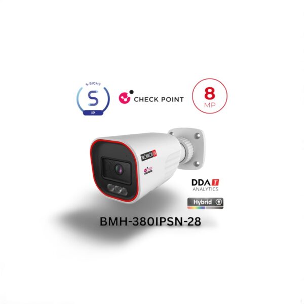 BMH-380IPSN-28 מצלמת Bullet עם עדשה קבועה של 8MP, LED  DDA1 Provision-מצלמות אבטחה-נינגה פתרונות תקשורת