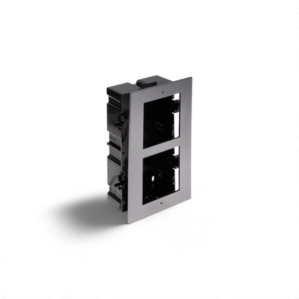 DS-KD-ACF2 קופסת השקע+מסגרת לאינטרקום HIKVISION 2 מודולים-אינטרקום-נינגה פתרונות תקשורת