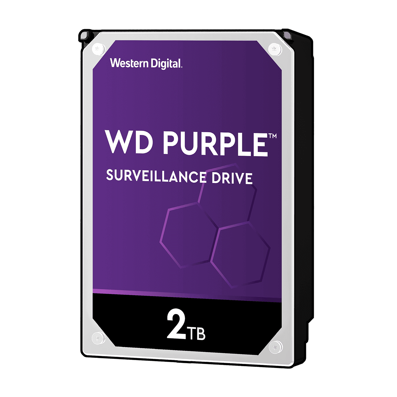 דיסק קשיח WD Purple 2TB למערכות אבטחה ומצלמות מעקב אמינות 24/7.