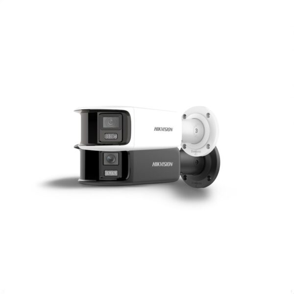 מצלמה פנורמית Hikvision DS-2CD2T87G2P-LSU/SL 8MP ColorVu Bullet 4mm Dual Head Strobe + Speaker Network Camera