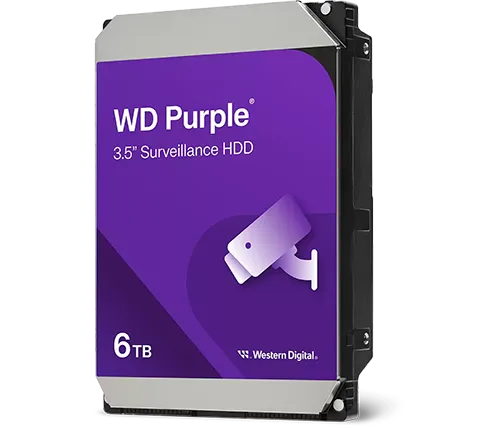 דיסק קשיח פנימי WD Purple 6 TB למערכות אבטחה 24/7-דיסק קשיח למצלמות-נינגה פתרונות תקשורת