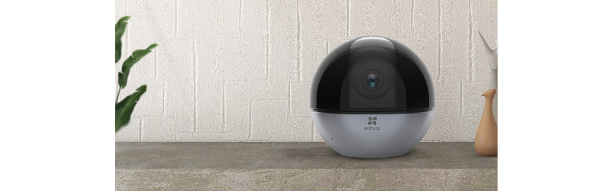 מצלמת אבטחה חכמה EZVIZ C6W פנורמית ומטוייחת 4MP עדשת 4 ממ איכות 2K+ WiFi  נינגה פתרונות תקשורת  נינגה פתרונות תקשורת