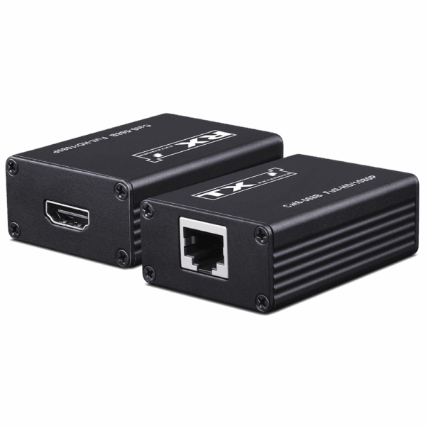 משדר HDMI דרך כבלי רשת Cat5eCat6 למרחקים ארוכים תכונות המוצר  מספק שידור אותות HDMI באיכות גבוהה למרחקים של עד 40 מטר על כבל Cat5e ועד 60 מטר על כבל Cat6  תומך בטכנולוגיות HDMI 13 ו3D  רוחב פס תמיכה של עד 225Mhz  תמיכה ברזולוציות עד 1080P60Hz  תומך בפורמטי שמע מובילים DTSHD Dolbytrue HD LPCM71 DTS DolbyAC3 וDSD  כולל ספק כוח DC5V  דורש שימוש בכבל איכותי כדי לשמור על איכות השידור מומלץ דגם PRHDoNetEU+ קטגוריה אביזרים לHDMI  נינגה פתרונות תקשורת  נינגה פתרונות תקשורת