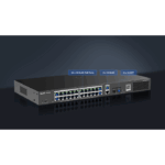 מתג רשת מקצועי דגם Ruijie RGES228GSP  נינגה פתרונות תקשורת  נינגה פתרונות תקשורת