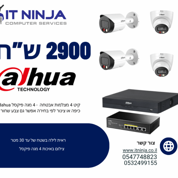 מערכת הקלטה NVR ל 64 ערוצים WizSense  נינגה פתרונות תקשורת  נינגה פתרונות תקשורת